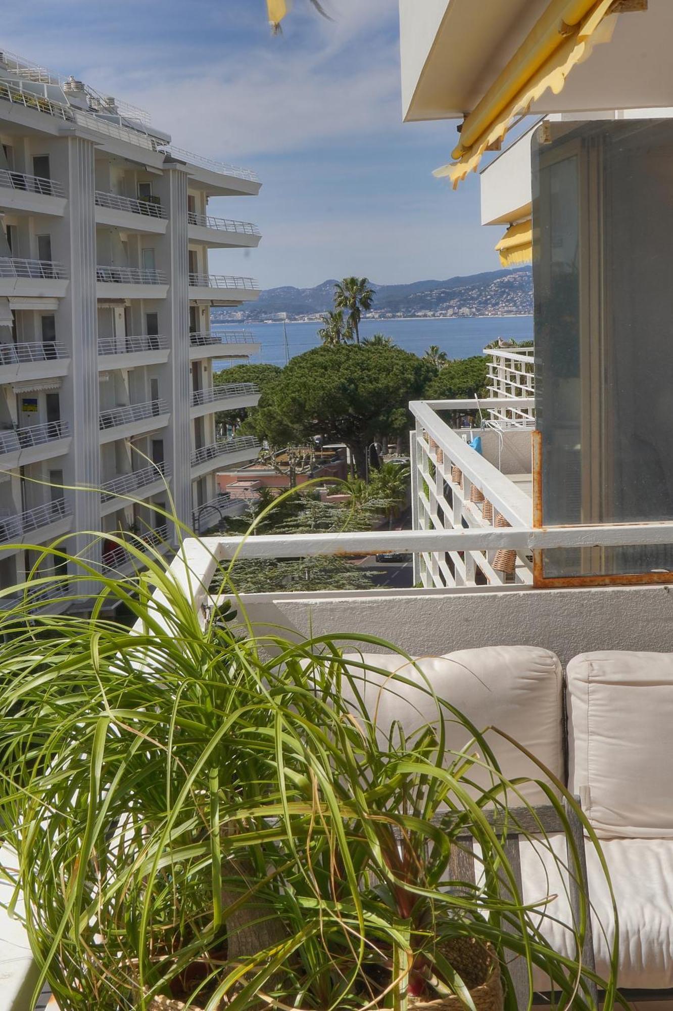 Frgk "Etoile Du Sud Terrasse Vue Mer Palm Beach" Cannes Extérieur photo