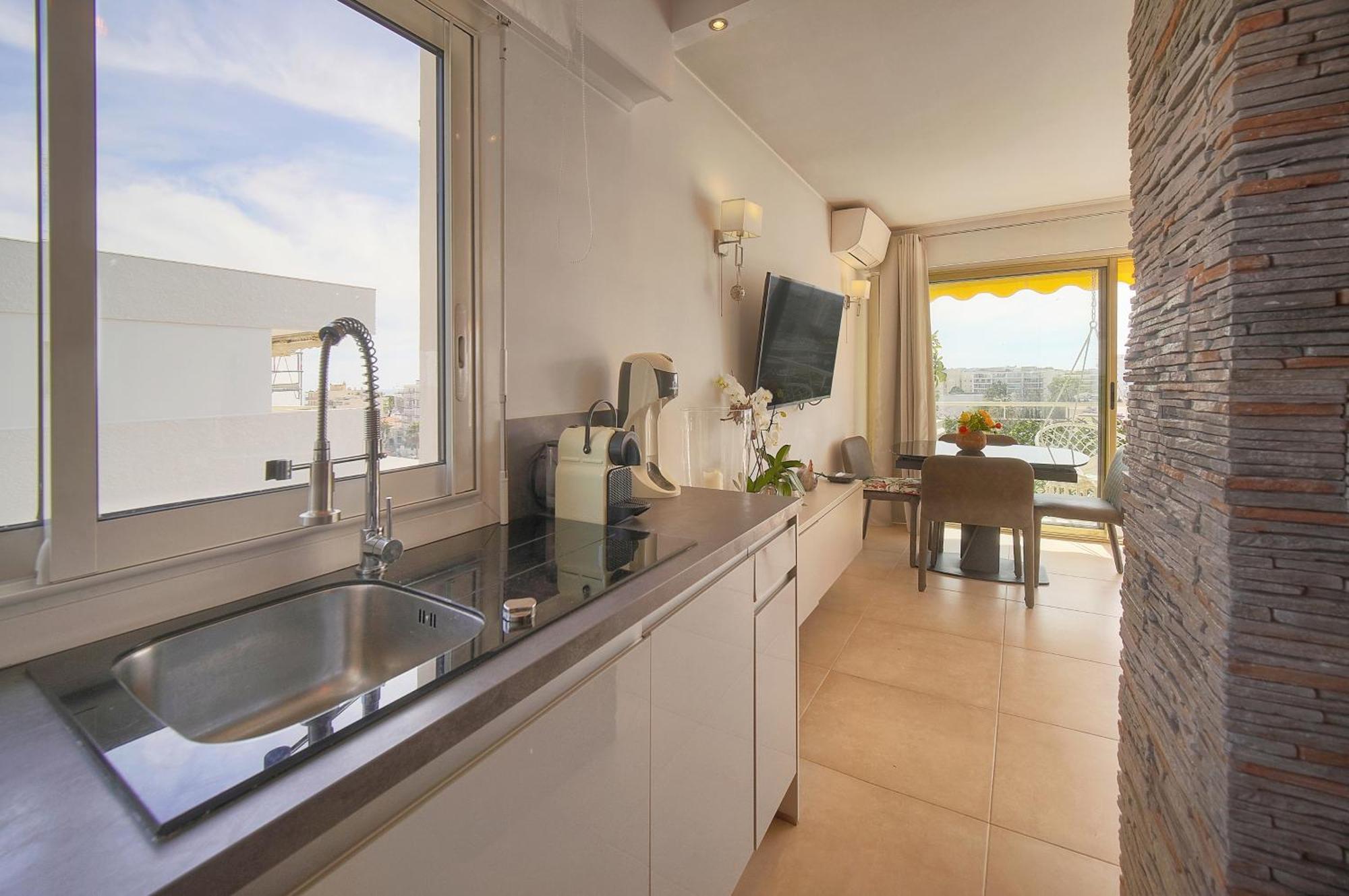 Frgk "Etoile Du Sud Terrasse Vue Mer Palm Beach" Cannes Extérieur photo