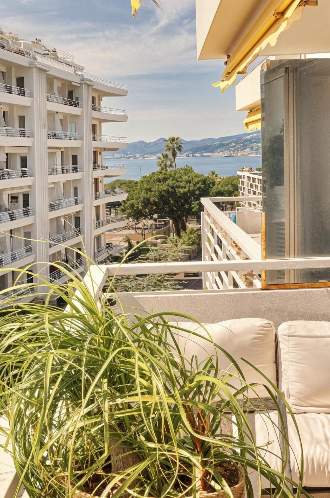 Frgk "Etoile Du Sud Terrasse Vue Mer Palm Beach" Cannes Extérieur photo